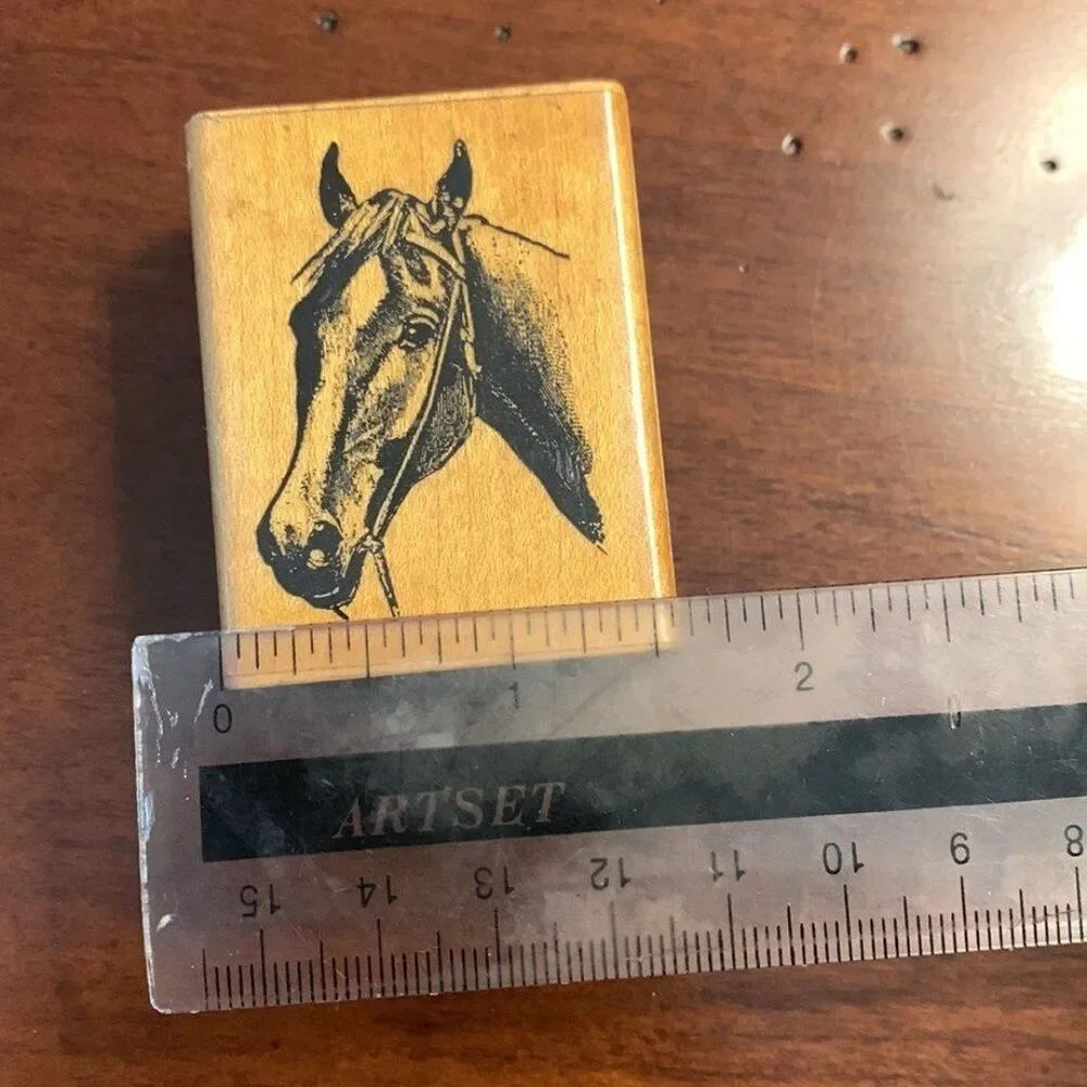 Lot of Rubber Stamp Wooden Mount Animal Collection